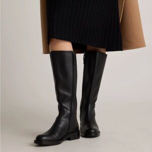 Quince Italian Leather Riding Boots Black 5